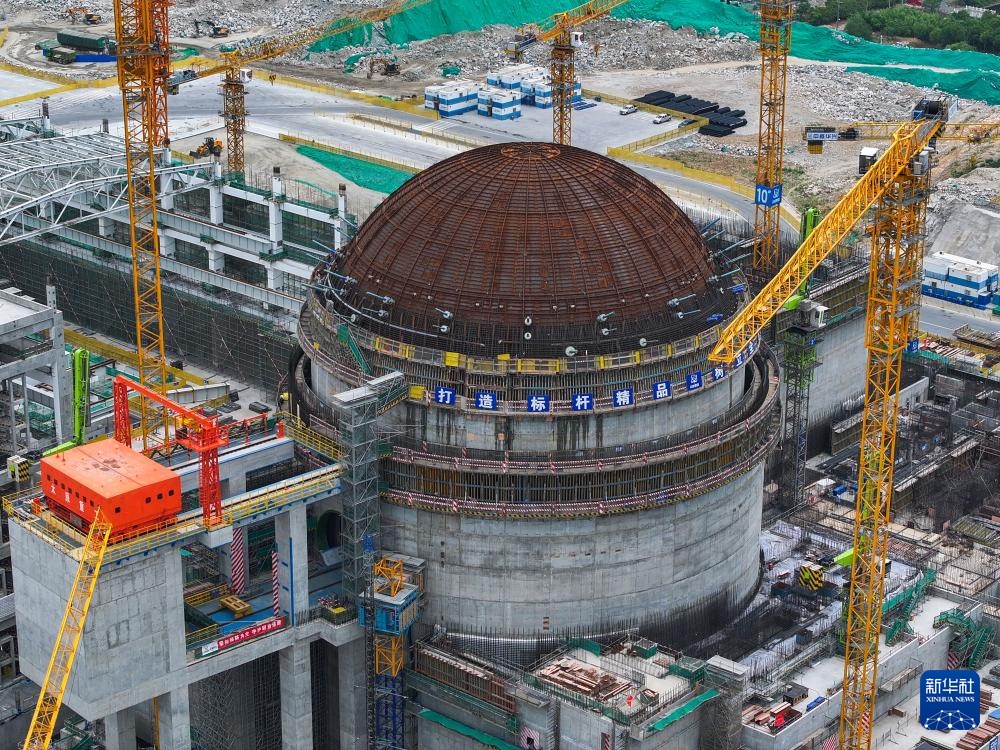 田灣核電基地7、8號機組工程建設穩步推進，助力能源結構優化